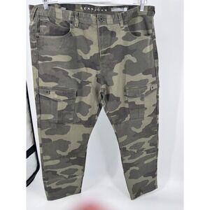 Vintage Sean John Mens Camo Cargo Pants‎ Y2K Slim Straight Stretch Mercer 42x30
